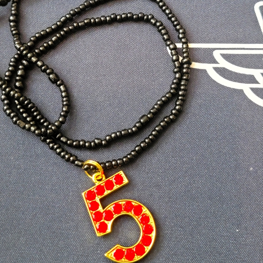 Red Bling #5 Belly Chain Waistbeads Stretch